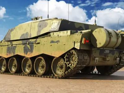 Challenger 2 United Kingdom Tank 3D model