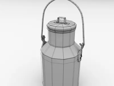 Milk Can 3D model get
