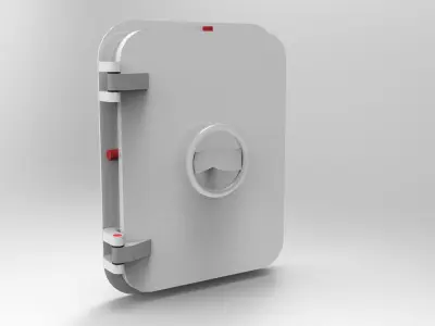Nurbs Watertight Hatch Included Inner Parts  3D model