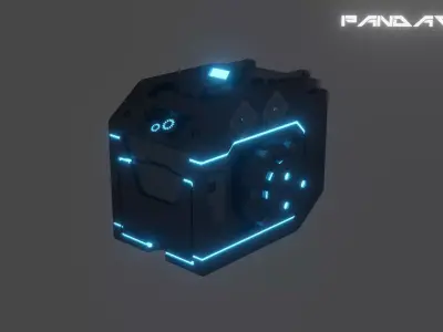 JK Futuristic Chest Free low-poly 3D model
