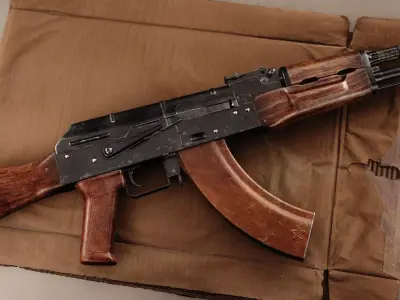 AKM AK47 Ukrainian FORT-205 Low-poly 3D model