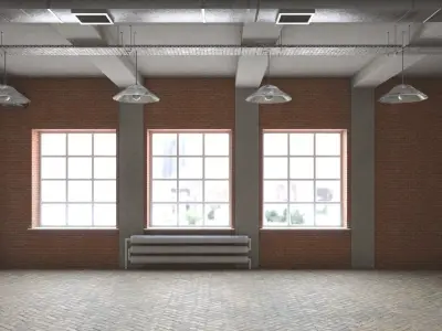 Loft Interior 3D model 4