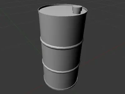 oil tank Free low-poly 3D model order