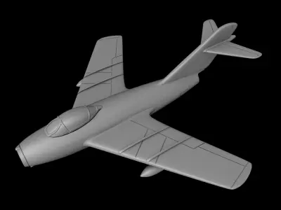 MIG-15 SCALE 1-48 PRINTABLE STL FILES 3D print model