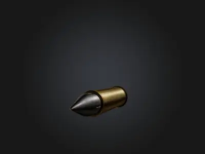  Bullet Low-poly 3D model