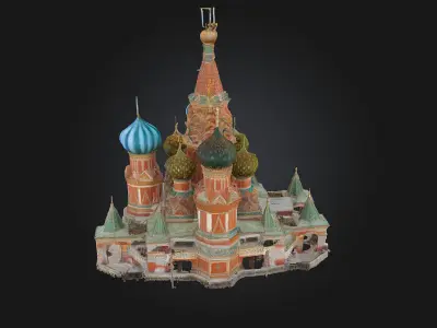 Cathedral of Colors  A Vivid Sanctuary of Light and Imagination 3D model