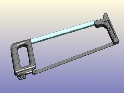 Hacksaw cutting tool with handle Free 3D model