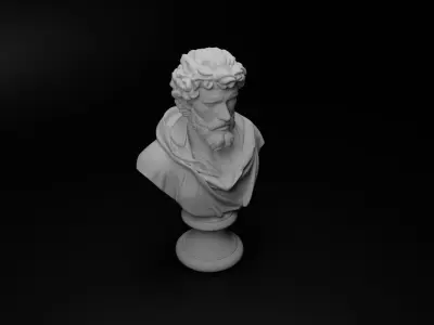Italian Condottieri Bust Chess 3D print model get