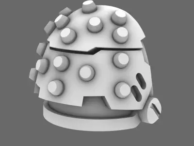 Space Knights V5 Defiant Studded Shoulder Pads Type D 3D print model