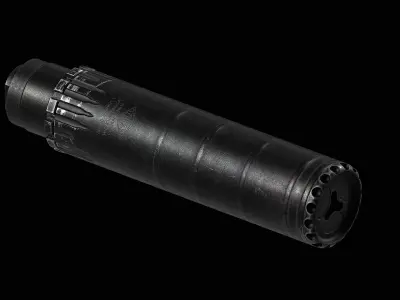 YHM Turbo T3 Suppressor Low-poly 3D model