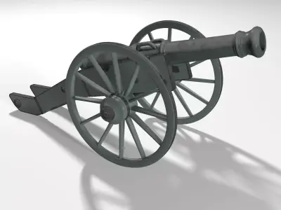 Old Cannon 3D model buy