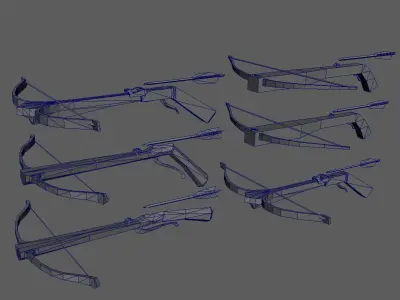 weapon crossbow Free low-poly 3D model