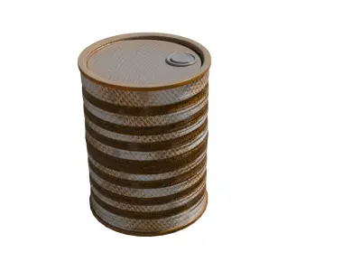 Oil Barrel Free low-poly 3D model order