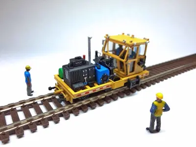N Scale Spike Puller MOW 3D print model