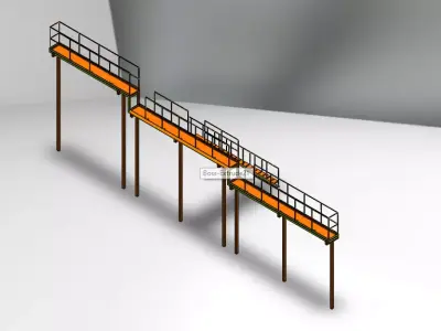 Industrial Platform 3D model purchase