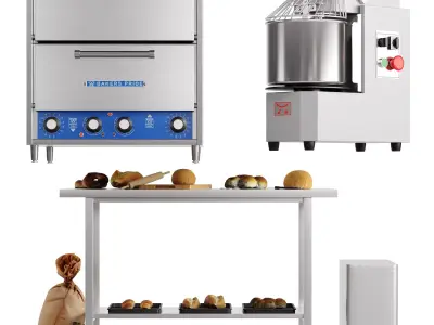 Bakery Set 1  Low-poly 3D model