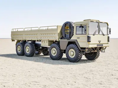 MAN KAT1 8x8 Military Truck 3D model
