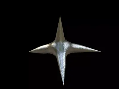 Caltrop Series 01 PBR 4K Free 3D model