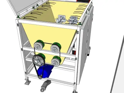 Mushroom Compost Machine 3D model