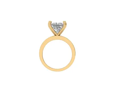Princess Ring 3D print model 8