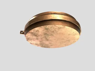 Antique Compass Low-poly 3D model