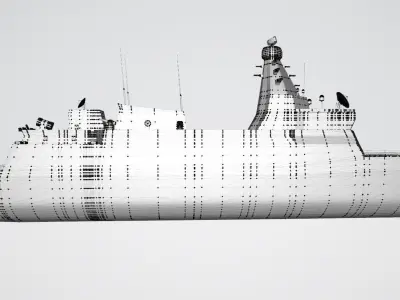 TF2000 DESTROYER OF TURKISH NAVAL SHIP 3D model