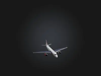 Airplane Low-poly 3D model get
