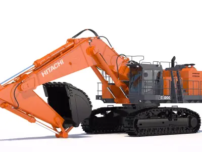 Excavator Hitachi EX1200-7 3D model