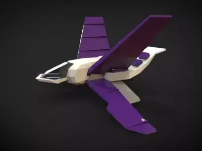 Spaceship Trophyea Low-poly 3D model