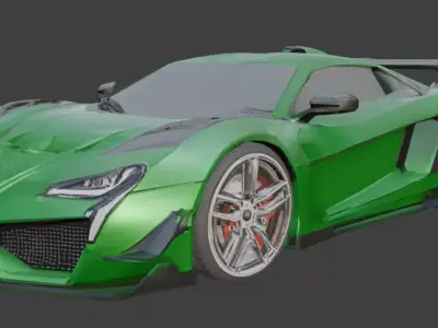 NFS Game Racing Car Low Poly Low-poly 3D model buy