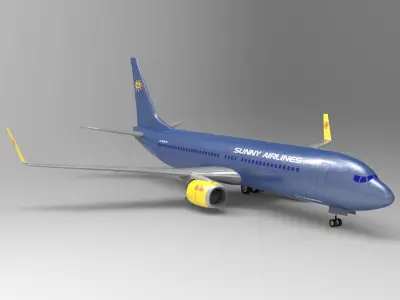 Aircraft 737 3D model purchase