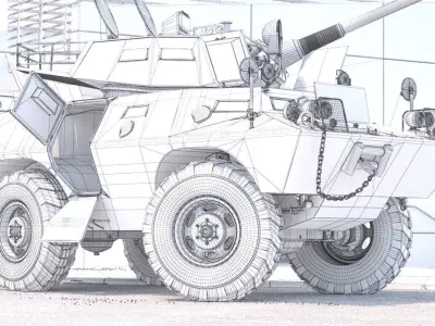 Cadillac V150 animated 3D model