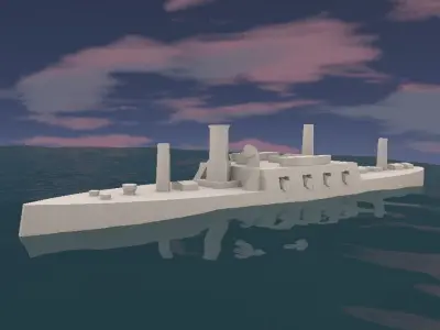 Brazilian Ironclad Brasil 3D print model