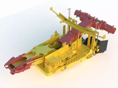 Anchor Digging Integrated Machine 3D model by elemachy2025