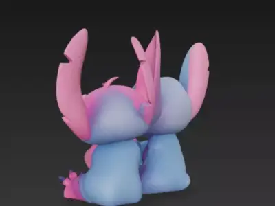 Stitch - Couple 3D print model