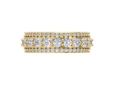 Solitaire Engagement Ring 3D print model 94
