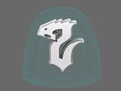 Void Serpents V10R Shoulder Symbols LEFT 3D print model