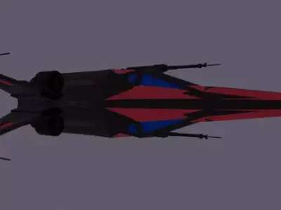 Nave Espacial Star War 3D model