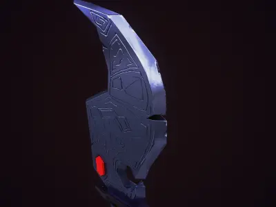 Game ready fanasy blade Low-poly 3D model