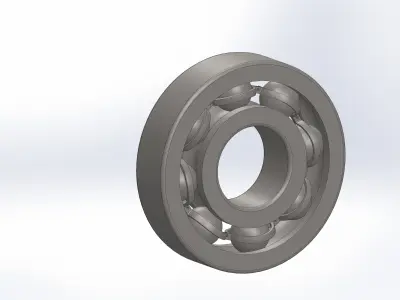 Rulman metal ball bearing 3D model