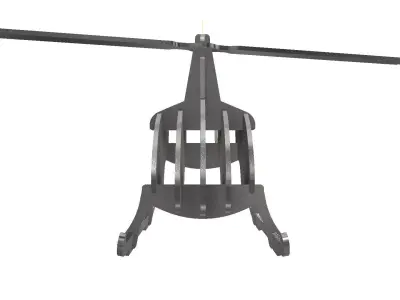 Helicopter 3D model 20