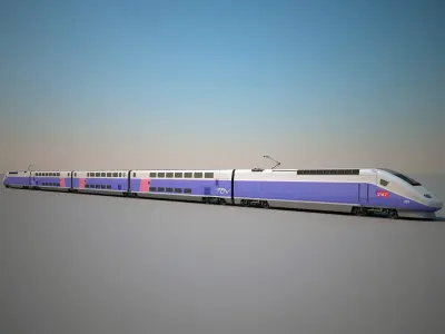 SNCF TGV Duplex Train 3D model