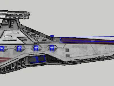 Star Wars Venator Low-poly 3D model purchase