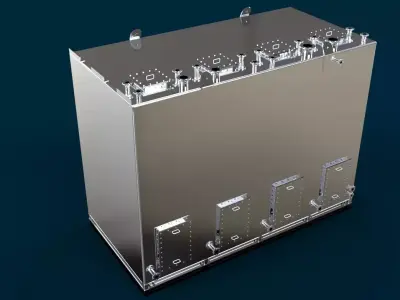 Chemical tanks module-b Free 3D model