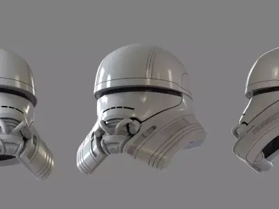 Jet Trooper Life size helmet 3D print ready STL 3D print model