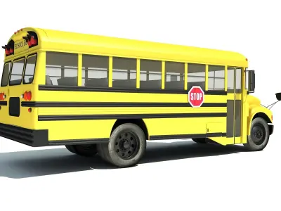 School Bus 3D model buy