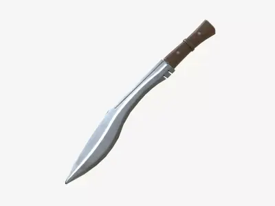 Combat Knife PBR Low-poly 3D model