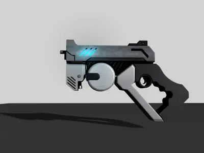 3d sci-fi Gun modeling 3D model