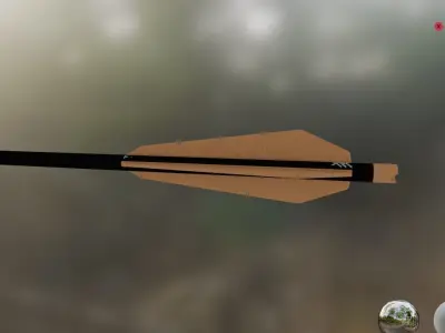 bolt arrow 3 Low-poly 3D model