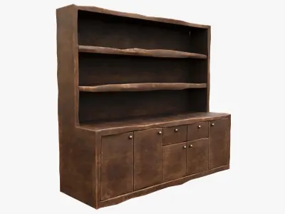 Medieval Cabinet Low-poly 3D model